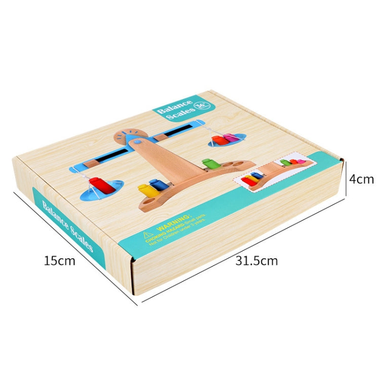 Balanza educativa para niños, juguete de madera para ciencia y juguetes educativos, Balance Scale