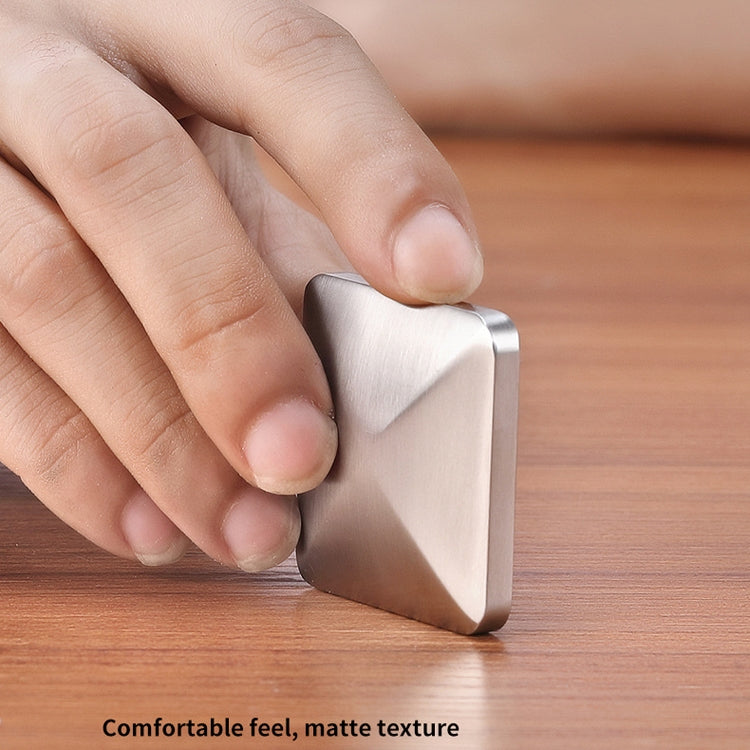 Energía cinética de escritorio para ventilar el juguete giratorio para aliviar el estrés con la yema del dedo, Estilo:, Aluminum Alloy Quadrilateral Silver, Aluminum Alloy Hexagonal Silver, Stainless Steel Quadrilateral Silver                          ...