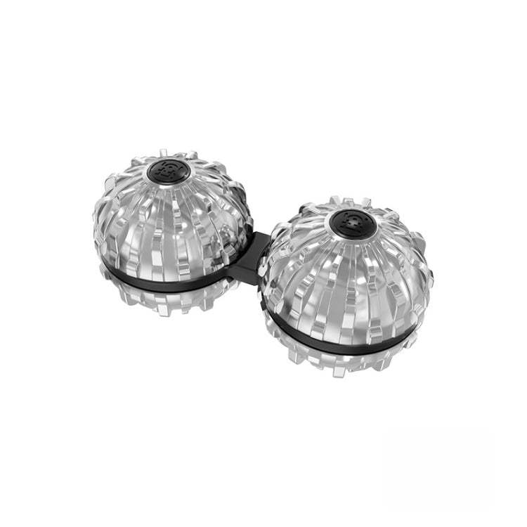 Bola de masaje siamés, juguete giratorio con yema del dedo, artefacto de descompresión, (Silver), (Black), (Bronze), (Red Copper)