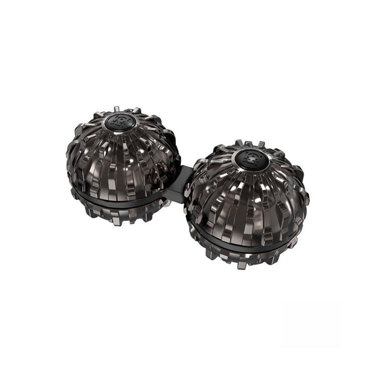 Bola de masaje siamés, juguete giratorio con yema del dedo, artefacto de descompresión, (Silver), (Black), (Bronze), (Red Copper)
