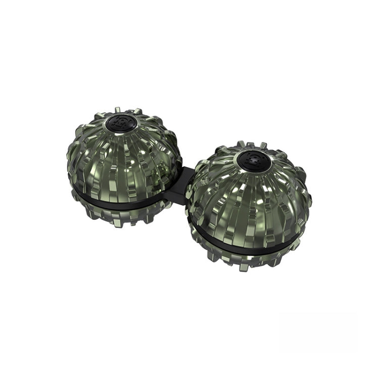 Bola de masaje siamés, juguete giratorio con yema del dedo, artefacto de descompresión, (Silver), (Black), (Bronze), (Red Copper)