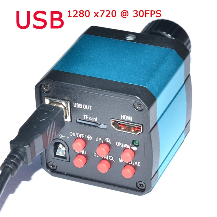 Microscopio electrónico de cámara Industrial de 14 millones de píxeles, lupa de reparación de teléfono móvil USB HDMI, enchufe de EE. UU.