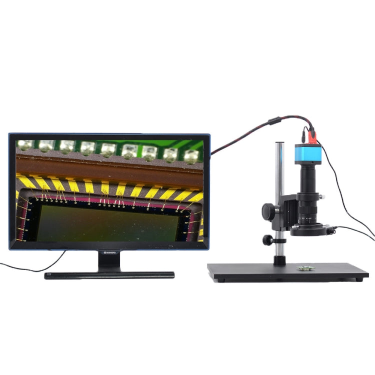 Microscopio electrónico de cámara Industrial de 14 millones de píxeles, lupa de reparación de teléfono móvil USB HDMI, enchufe de EE. UU.