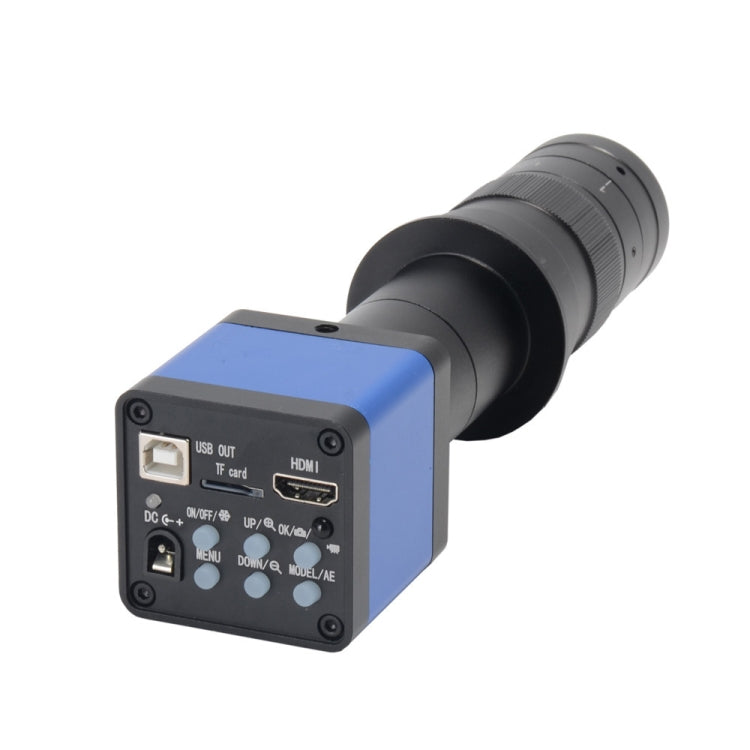 Cámara industrial de 16 millones de píxeles + 0745 Lente de cámara de enfoque ajustable CCD Microscopio electrónico fotográfico de alta definición, 16 Million Pixel