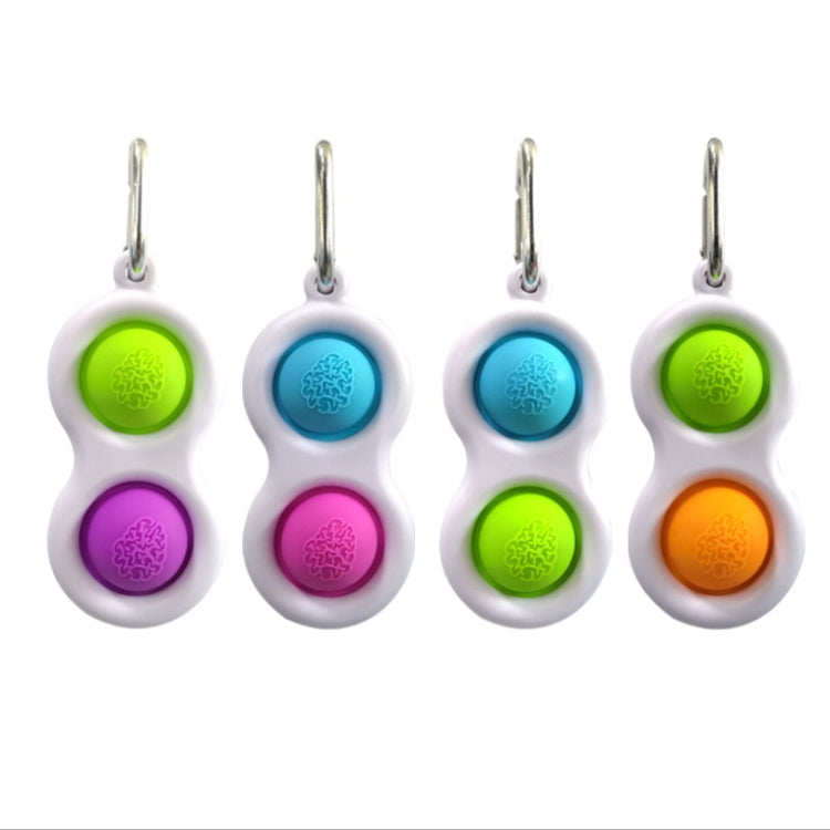 3 PCS Dedo Burbuja Música Clave Hebilla El desarrollo mental del bebé puede presionar el tablero de práctica Descompresión del dedo Presione el llavero, Color Random Deilvery, (Color Random Deilvery)