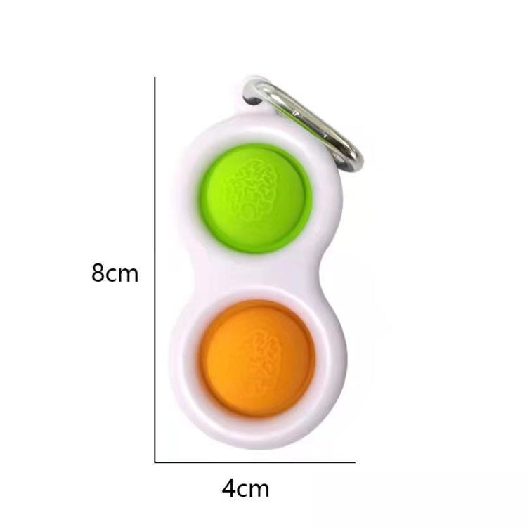 3 PCS Dedo Burbuja Música Clave Hebilla El desarrollo mental del bebé puede presionar el tablero de práctica Descompresión del dedo Presione el llavero, Color Random Deilvery, (Color Random Deilvery)