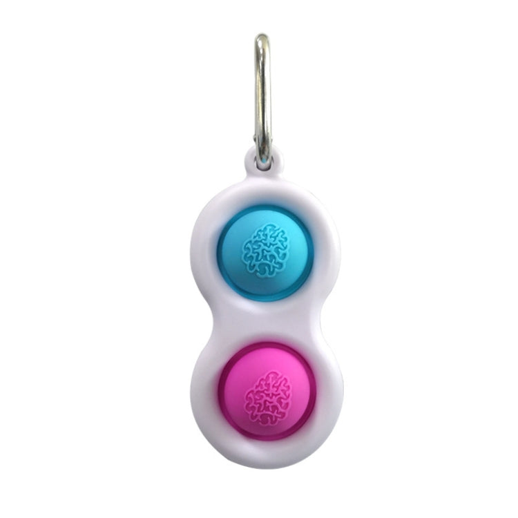 3 PCS Dedo Burbuja Música Clave Hebilla El desarrollo mental del bebé puede presionar el tablero de práctica Descompresión del dedo Presione el llavero, Color Random Deilvery, (Color Random Deilvery)