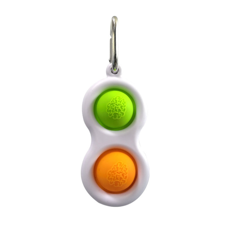 3 PCS Dedo Burbuja Música Clave Hebilla El desarrollo mental del bebé puede presionar el tablero de práctica Descompresión del dedo Presione el llavero, Color Random Deilvery, (Color Random Deilvery)