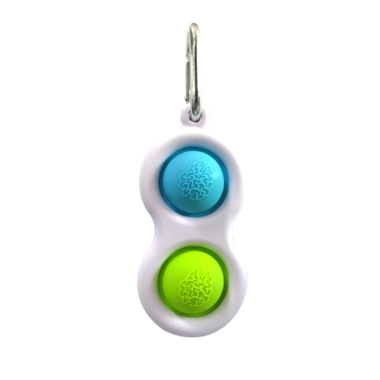 3 PCS Dedo Burbuja Música Clave Hebilla El desarrollo mental del bebé puede presionar el tablero de práctica Descompresión del dedo Presione el llavero, Color Random Deilvery, (Color Random Deilvery)