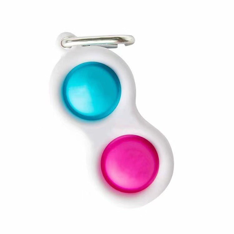 3 PCS Dedo Burbuja Música Clave Hebilla El desarrollo mental del bebé puede presionar el tablero de práctica Descompresión del dedo Presione el llavero, Color Random Deilvery, (Color Random Deilvery)