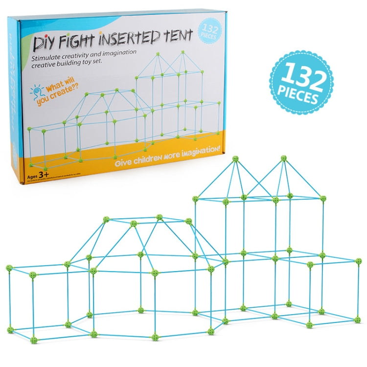 132 en 1 tienda de campaña DIY juguete de montaje casa de juego DIY tienda de campaña para niños juguete de construcción, 132 in 1