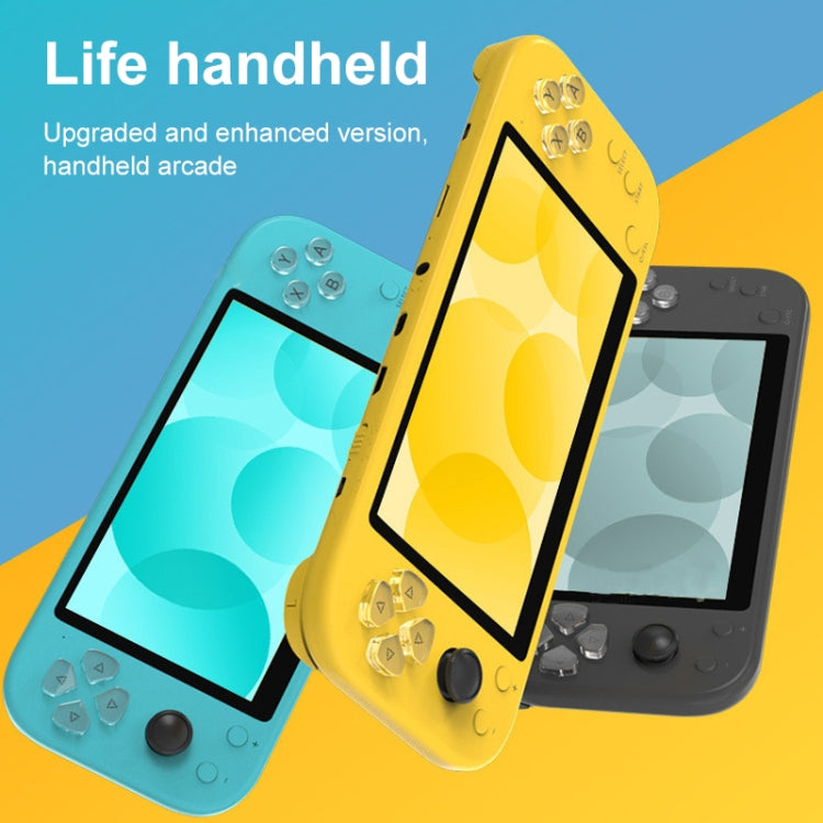 Consola de juegos portátil X20 LIFE Classic Games con pantalla de 5,1 pulgadas y memoria de 8 GB, compatible con salida HDMI, X20 LIFE / Yellow, X20 LIFE / Blue, X20 LIFE / Gray