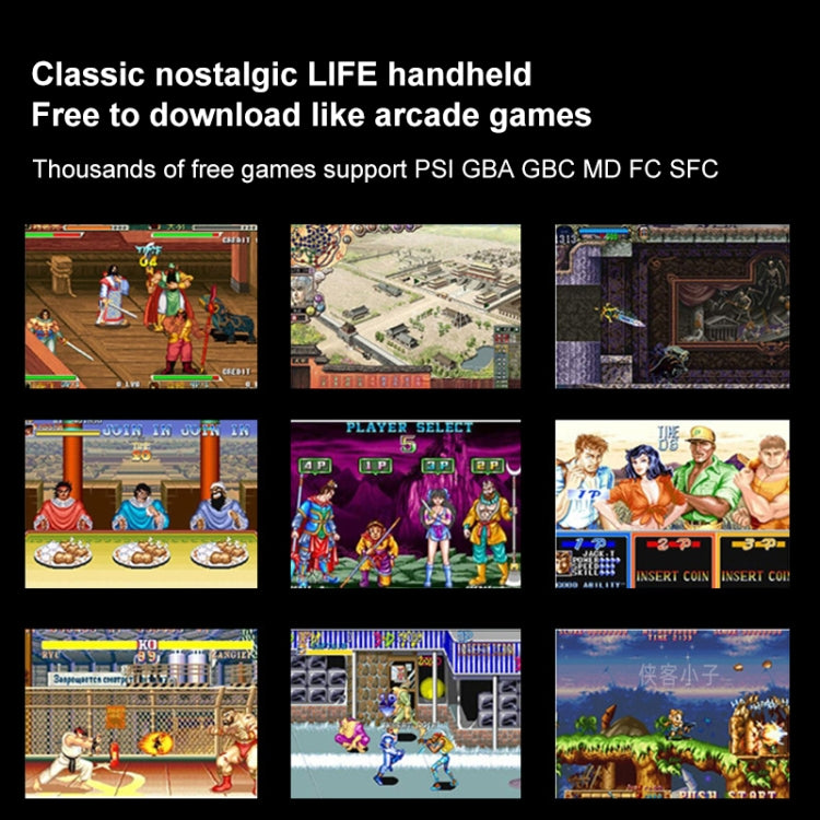 Consola de juegos portátil X20 LIFE Classic Games con pantalla de 5,1 pulgadas y memoria de 8 GB, compatible con salida HDMI, X20 LIFE / Yellow, X20 LIFE / Blue, X20 LIFE / Gray