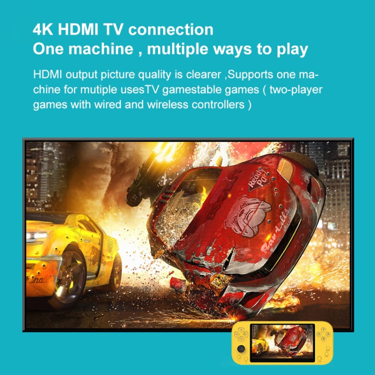 Consola de juegos portátil X20 LIFE Classic Games con pantalla de 5,1 pulgadas y memoria de 8 GB, compatible con salida HDMI, X20 LIFE / Yellow, X20 LIFE / Blue, X20 LIFE / Gray