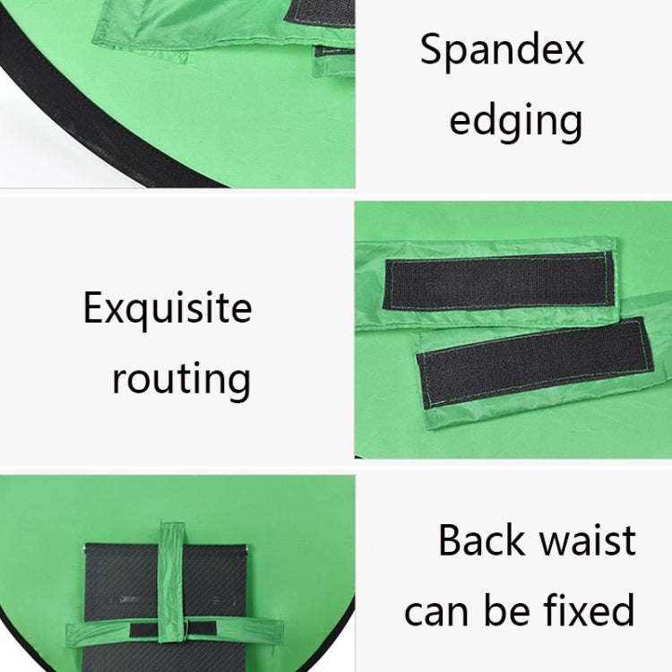 EY-068 Fondo verde, tela plegable, foto de identificación, pantalla verde, tablero de fondo de vídeo para silla de deportes electrónicos, 75cm, 110cm, 142cm