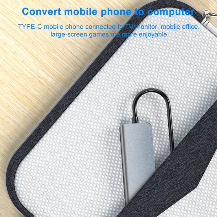 3 en 1 USB-C / Type-C a 4K HDMI + 2 puertos USB 3.0 Estación de acoplamiento HUB multifuncional, 3 In 1