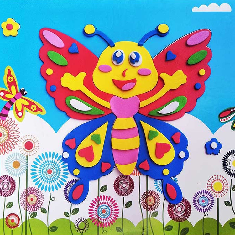 20 PCS Niño EVA DIY Imágenes de pegatinas hechas a mano, entrega de estilo aleatorio, 20 PCS / Set