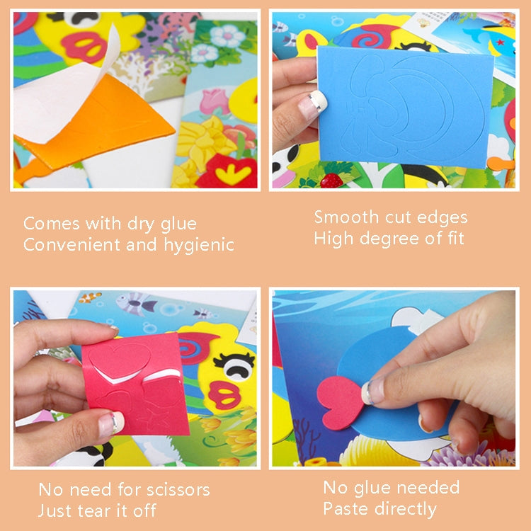 20 PCS Niño EVA DIY Imágenes de pegatinas hechas a mano, entrega de estilo aleatorio, 20 PCS / Set