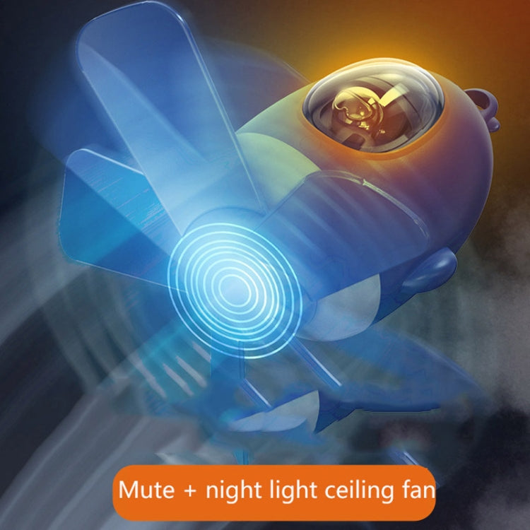MF023 Avión Luz nocturna Ventilador de techo Hogar USB Control remoto Ventilador
