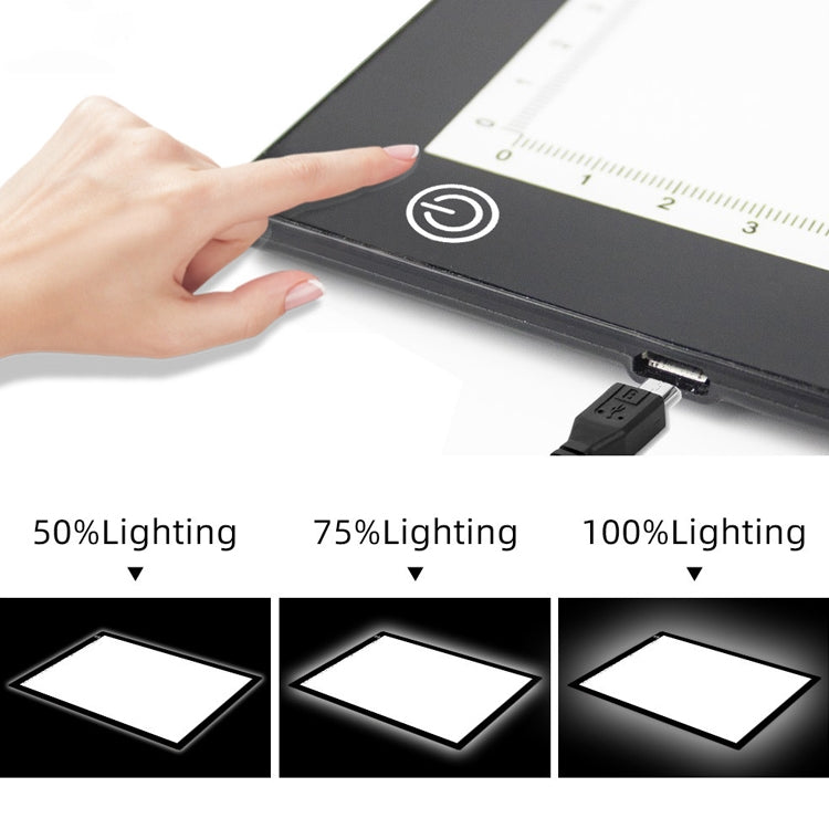 Estación de copia, estación de drenaje de Anime, tablero de copia LED con tablero de luz de succión magnética, placa de dibujo con Cable USB, A4 3 Gear Dimming (Black), A4 Stepless Dimming (Black), A3 3 Gear Dimming (Black), A3 Stepless Dimming (Black)