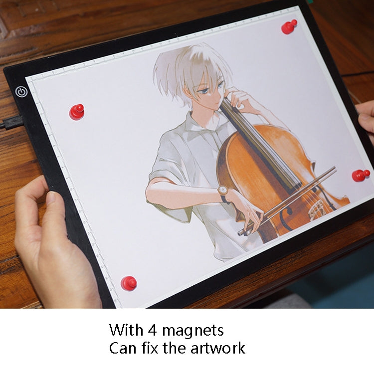 Estación de copia, estación de drenaje de Anime, tablero de copia LED con tablero de luz de succión magnética, placa de dibujo con Cable USB, A4 3 Gear Dimming (Black), A4 Stepless Dimming (Black), A3 3 Gear Dimming (Black), A3 Stepless Dimming (Black)