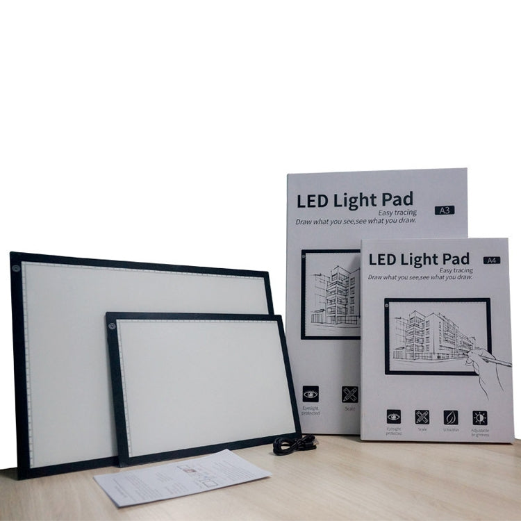 Estación de copia, estación de drenaje de Anime, tablero de copia LED con tablero de luz de succión magnética, placa de dibujo con Cable USB, A4 3 Gear Dimming (Black), A4 Stepless Dimming (Black), A3 3 Gear Dimming (Black), A3 Stepless Dimming (Black)