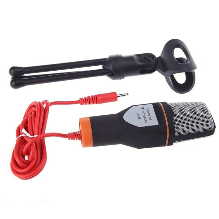 Micrófono de voz para ordenador SF-666 con Cable adaptador, ancla, micrófono con Cable de vídeo para teléfono móvil con soporte, White, Golden, Blue, Black
