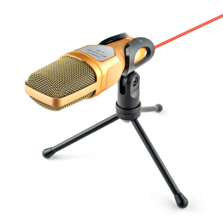 Micrófono de voz para ordenador SF-666 con Cable adaptador, ancla, micrófono con Cable de vídeo para teléfono móvil con soporte, White, Golden, Blue, Black
