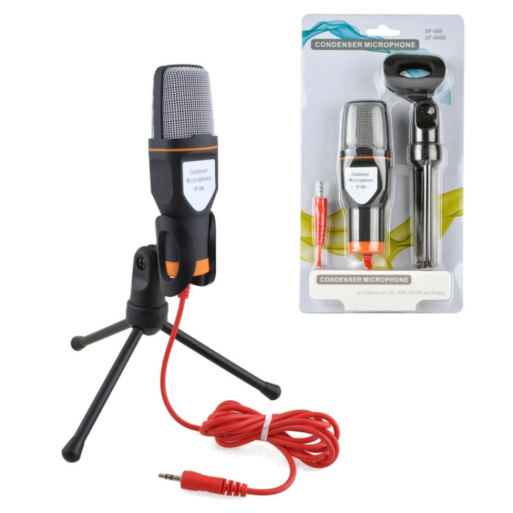 Micrófono de voz para ordenador SF-666 con Cable adaptador, ancla, micrófono con Cable de vídeo para teléfono móvil con soporte, White, Golden, Blue, Black