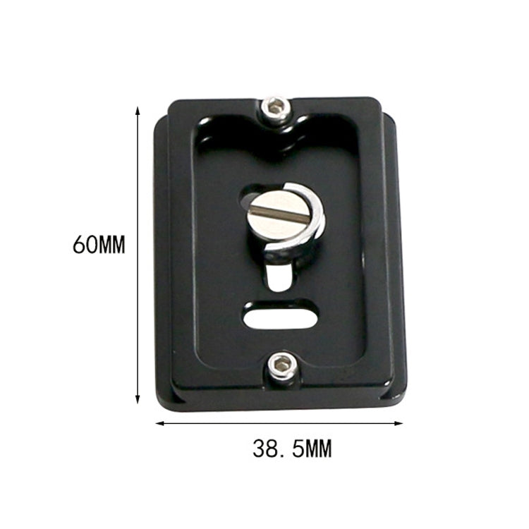 Base de abrazadera de placa de liberación rápida de aleación de aluminio QR60 de 60 mm, QR60