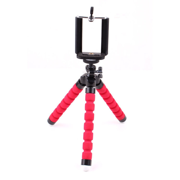 5 uds pulpo fotografía esponja soporte para teléfono móvil portátil perezoso ajustable Vibrato Live trípode soporte, With Phone Clip (Black), Without Phone Clip, With Phone Clip (Blue)