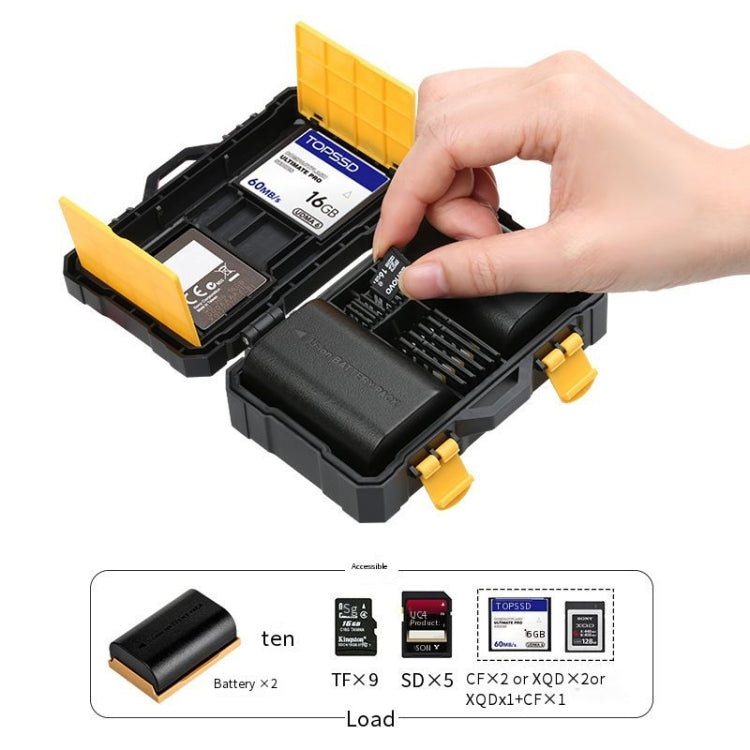 Caja de protección de la tarjeta de almacenamiento de la batería de la cámara SCB08 Caja de almacenamiento de la batería