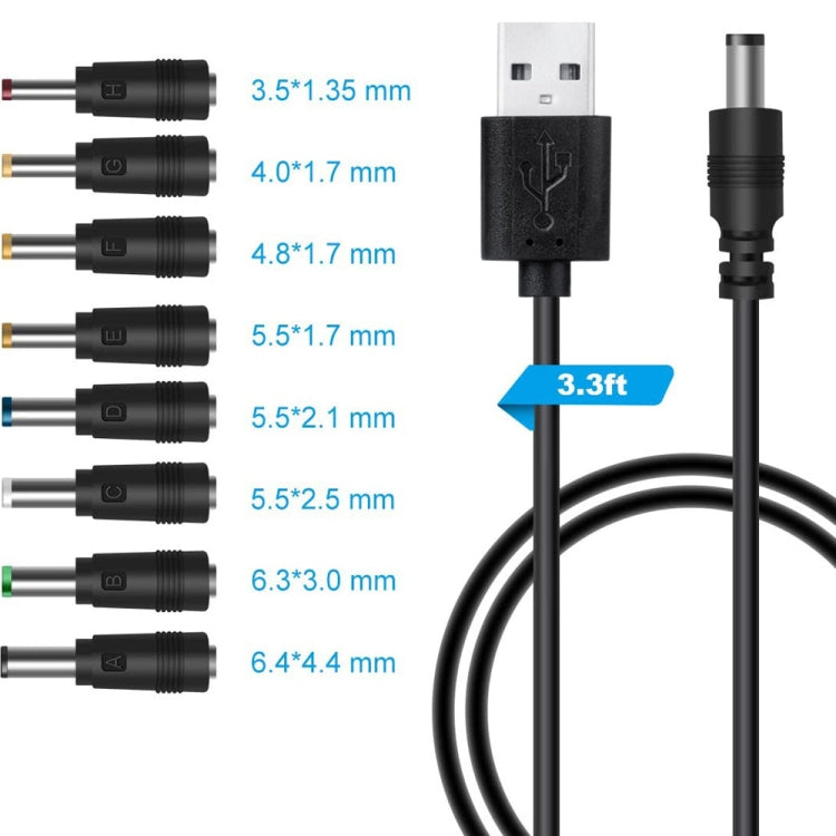 Cable de alimentación CC Enchufe de intercambio multifunción USB Cable de carga USB, 8 in 1, 11 in 1