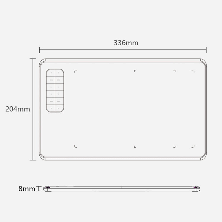El tablero Digital 10Moons G12 se puede conectar al teléfono móvil tablero dibujado a mano tablero de pintura de ordenador Panel de entrada de clase de red, G12