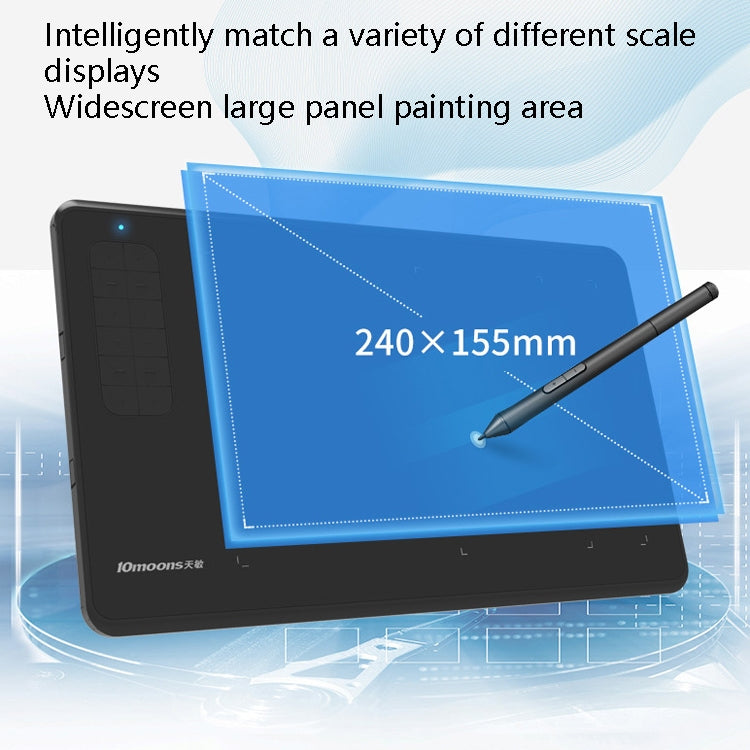 El tablero Digital 10Moons G12 se puede conectar al teléfono móvil tablero dibujado a mano tablero de pintura de ordenador Panel de entrada de clase de red, G12