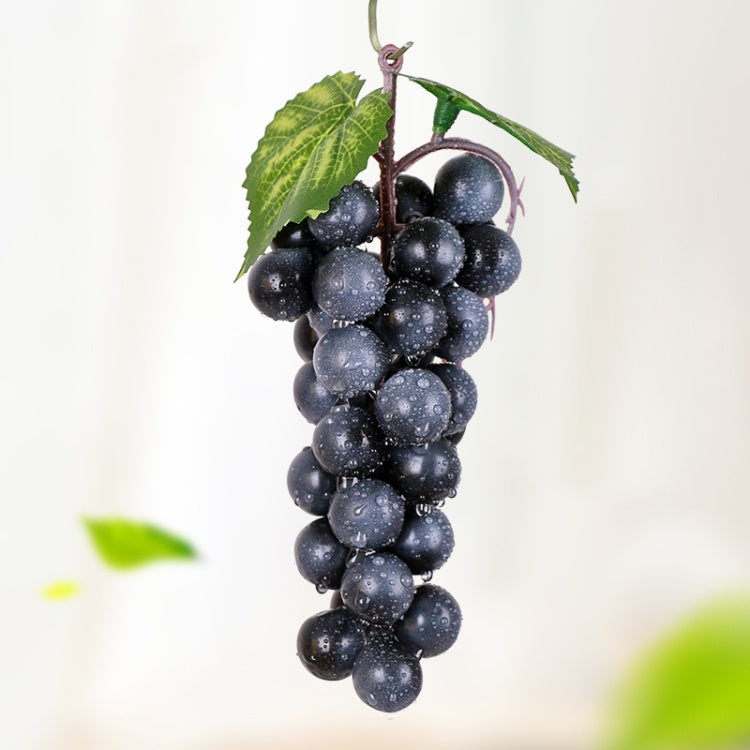 Simulación de fruta, simulación de uvas, PVC con accesorios para brotes de uva color crema, 4 Bunches 36 Black Grapes, 4 Bunches 36 Green Grapes, 4 Bunches 36 Red Grapes, 4 Bunches 36 Grain Agate Grapes, 4 Bunches 36 Purple Grapes                      ...