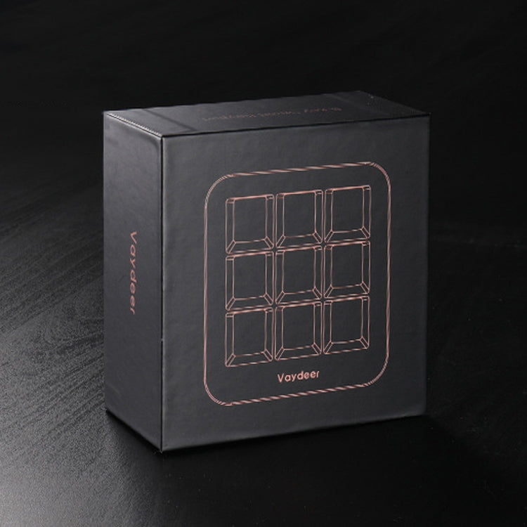 Vaydeer JP1011 Teclado mecánico de 9 teclas Mini teclado personalizado portátil, Longitud del cable: 1 m