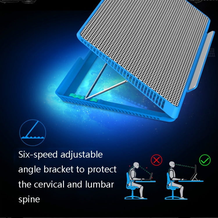 NUOXI X8 Soporte de ajuste de archivos múltiples para computadora con radiador portátil de aleación de aluminio