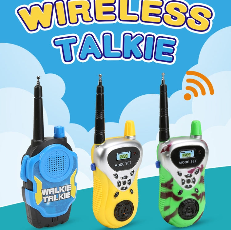 1 par de llamadas inalámbricas inteligentes walkie-talkie diálogo remoto juguetes interactivos para niños, 1 Pair Yellow, 1 Pair Green, 1 Pair Blue