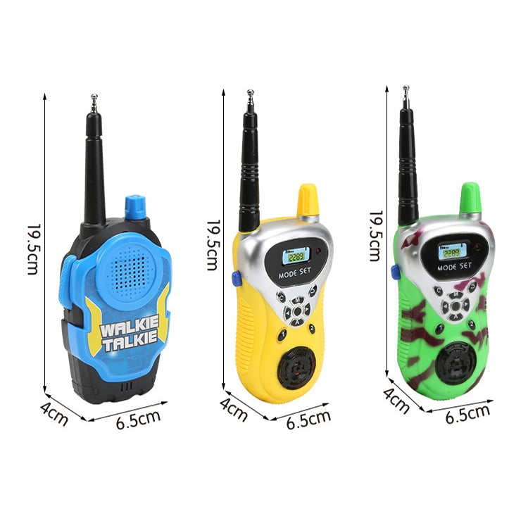1 par de llamadas inalámbricas inteligentes walkie-talkie diálogo remoto juguetes interactivos para niños, 1 Pair Yellow, 1 Pair Green, 1 Pair Blue