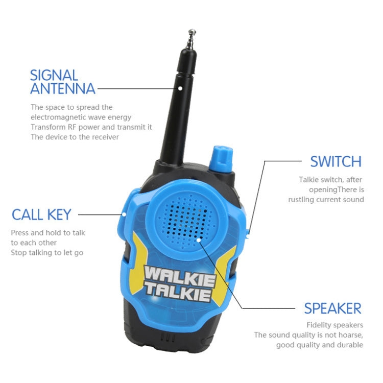 1 par de llamadas inalámbricas inteligentes walkie-talkie diálogo remoto juguetes interactivos para niños, 1 Pair Yellow, 1 Pair Green, 1 Pair Blue