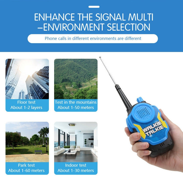 1 par de llamadas inalámbricas inteligentes walkie-talkie diálogo remoto juguetes interactivos para niños, 1 Pair Yellow, 1 Pair Green, 1 Pair Blue