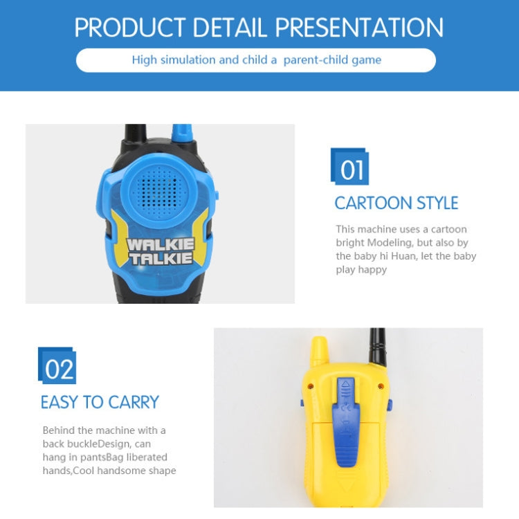 1 par de llamadas inalámbricas inteligentes walkie-talkie diálogo remoto juguetes interactivos para niños, 1 Pair Yellow, 1 Pair Green, 1 Pair Blue