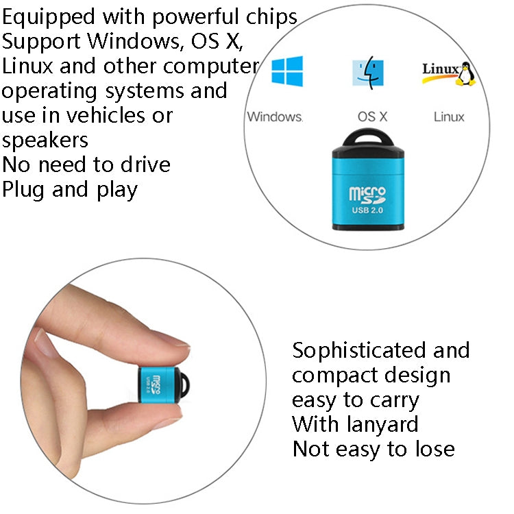 10 Uds 480Mbps Mini tarjeta Micro SD teléfono móvil lector de tarjetas de memoria TF de alta velocidad ordenador coche altavoz lector de tarjetas