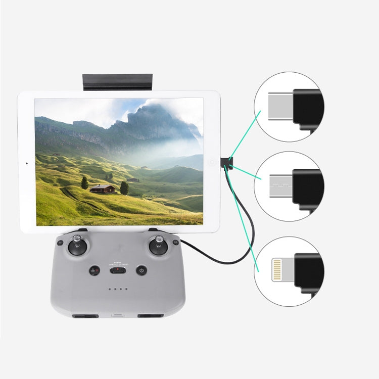 Sunnylife TY-X9304 adecuado para DJI Mavic Air 2S / DJI FPV gafas de vuelo V2 / Mavic Mini2 / Osmo Pocket 2 Cable para tableta y teléfono móvil, 15cm Type-C to 8 Pin Cable, 15cm Type-C to Micro USB  Cable, 15cm Type-C to Type-C Cable                   ...