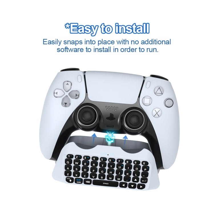 JYS-P5121 Teclado con mango inalámbrico Bluetooth Puede chatear Voz Teclado externo adecuado para PS5, JYS-P5121