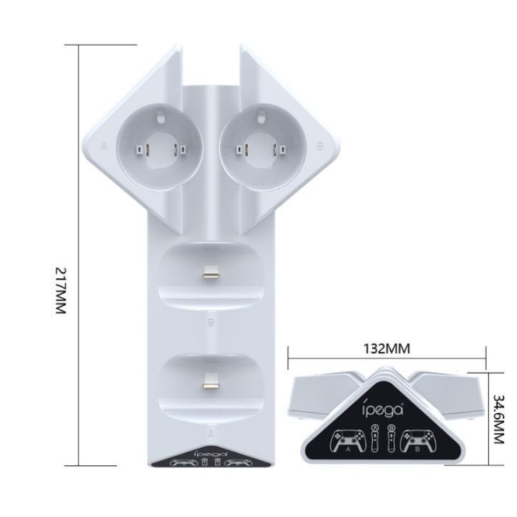 Ipega PG-P5011 Triangle Beast Cargador Mango Cargador para PS5 / PS MOVE, PG-P5011