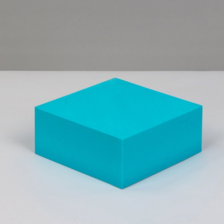8 piezas cubo geométrico accesorios para fotos adornos decorativos plataforma de fotografía, Small Lake Blue Square, Large Lake Blue Square, Small Lake Blue Rectangular, Large Lake Blue Rectangular, Small Lake Blue Cylinder, Large Lake Blue Cylinder   ...