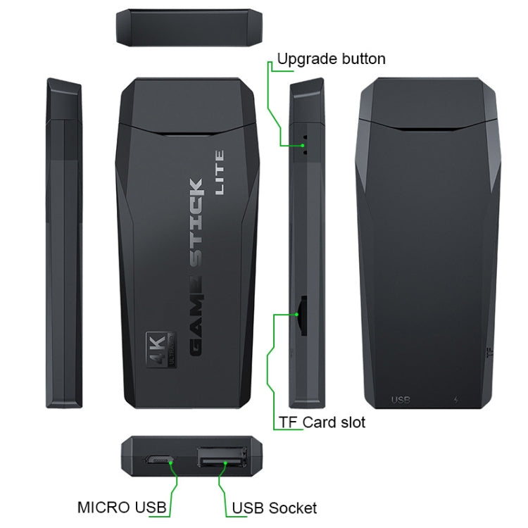 Consola de juegos inalámbrica HD doble Y3 Lite, 32G 3000 Games, 64G 10,000 Games