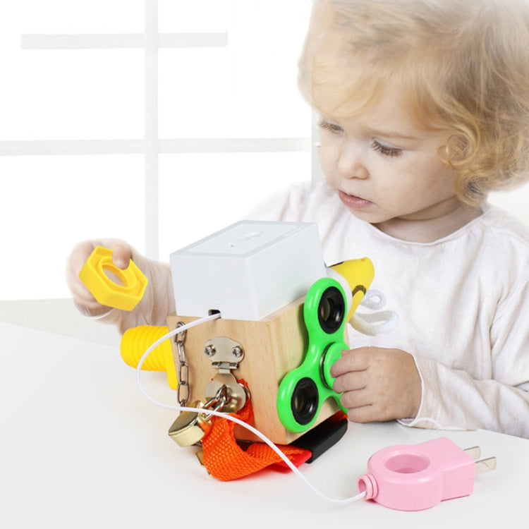 Niños Montessori Ocupado Tablero Rompecabezas Desbloqueo Juguete Educación temprana Juguete, Estilo:, Fun Life Green, Music, Animal, Fishing